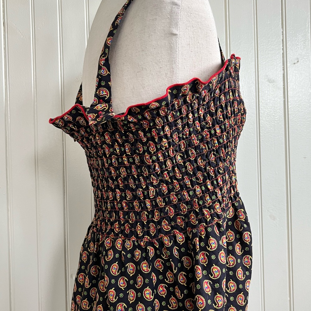 Vintage 70’s Paisley Print Boho Hippie Dress - Picture 3 of 6
